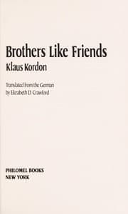 Tapa de Brothers like friends