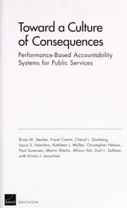 Tapa de Toward a culture of consequences
