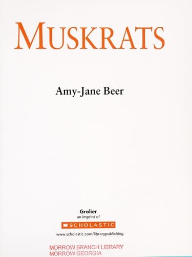 Tapa de Muskrats