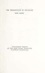 Tapa de The introduction of socialism into China