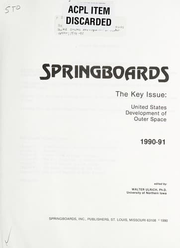 Tapa de Springboards, the key issue