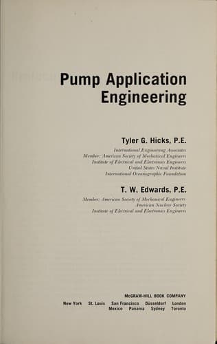 Tapa de Pump application engineering