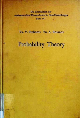 Tapa de Probability Theory