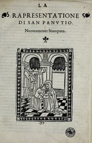 Tapa de La rapresentatione di San Panvtio