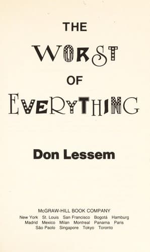 Tapa de The worst of everything