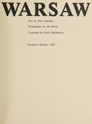 Tapa de Warsaw