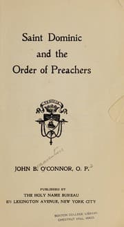 Tapa de Saint Dominic and the Order of preachers
