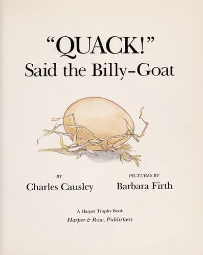 Tapa de "Quack!" said the billy-goat