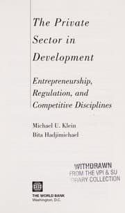 Tapa de The private sector in development