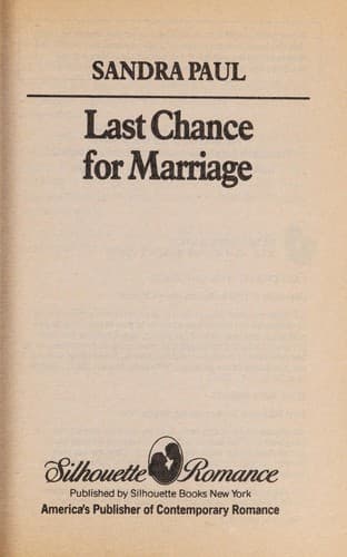 Tapa de Last chance for marriage