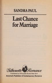 Tapa de Last chance for marriage