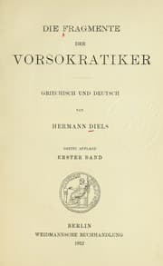 Tapa de Die fragmente der Vorsokratiker