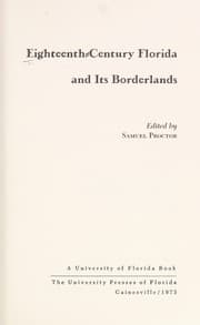 Tapa de Eighteenth-century Florida and its borderlands