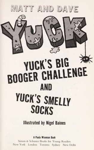 Tapa de Yuck's big booger challenge