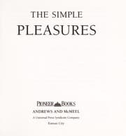 Tapa de The simple pleasures