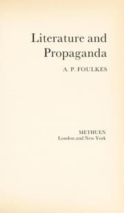 Tapa de Literature and propaganda