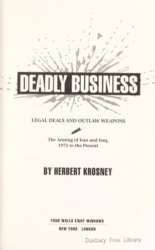 Tapa de Deadly business