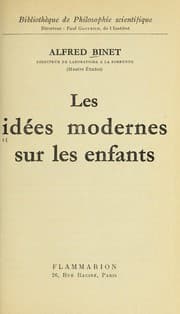 Tapa de Les idées modernes sur les enfants
