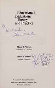 Tapa de Educational evaluation: theory and practice