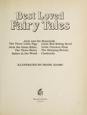 Tapa de Best loved fairy tales