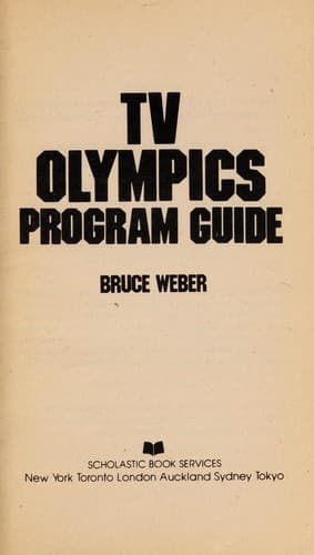 Tapa de TV Olympics program guide
