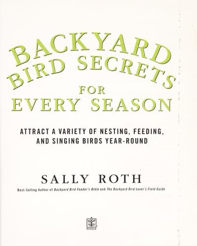 Tapa de Backyard bird secrets for every season