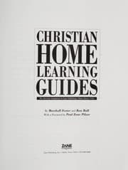 Tapa de Christian home learning guides