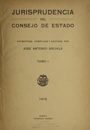 Tapa de Jurisprudencia del Consejo de estado