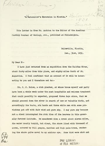 Tapa de "A naturalist's excursion in Florida."