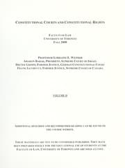 Tapa de Constitutional courts and constitutional rights