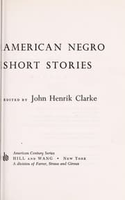 Tapa de American Negro short stories