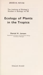 Tapa de Ecology of plants in the tropics