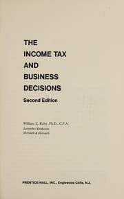 Tapa de The income tax and business decisions