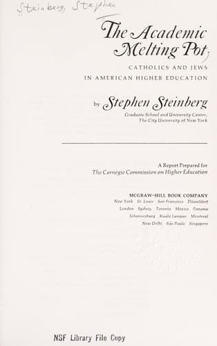 Tapa de The academic melting pot