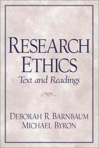 Tapa de Research ethics