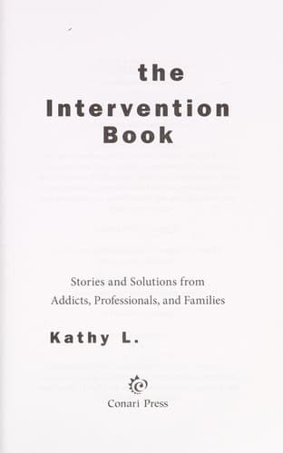 Tapa de The intervention book