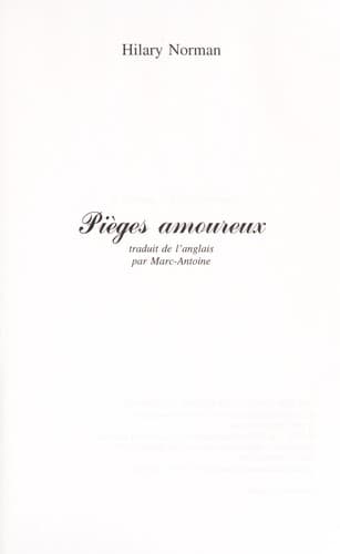 Tapa de Pièges amoureux