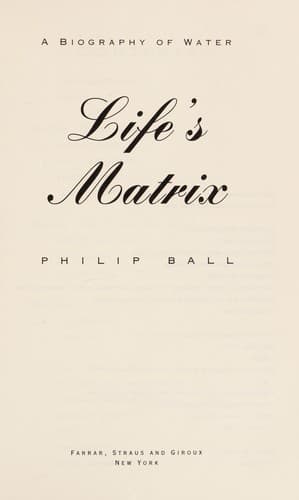 Tapa de Life's matrix