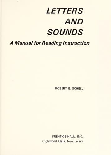 Tapa de Letters and sounds