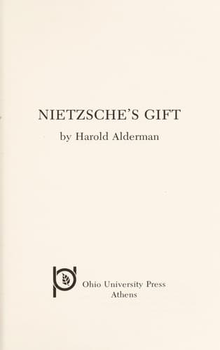 Tapa de Nietzsche's gift