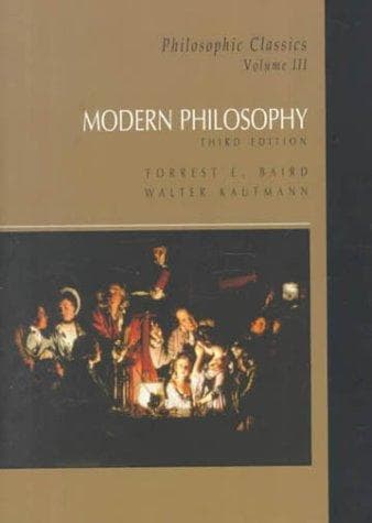 Tapa de Modern Philosophy (Philosophic Classics, Volume III - 3rd Edition)