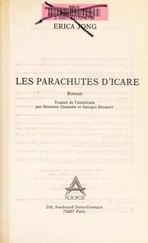 Tapa de Les parachutes d'Icare
