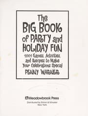Tapa de The big book of party and holiday fun