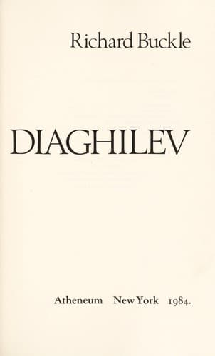 Tapa de Diaghilev