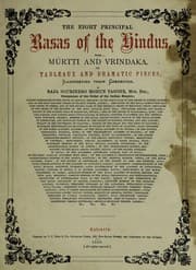 Tapa de The eight principal rasas of the Hindus
