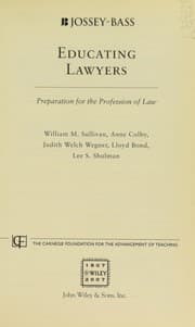 Tapa de Educating lawyers