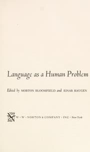 Tapa de Language as a human problem