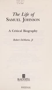 Tapa de The life of Samuel Johnson