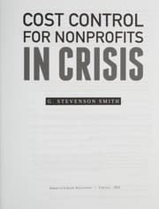 Tapa de Cost control for nonprofits in crisis