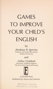 Tapa de Games to improve your child's English